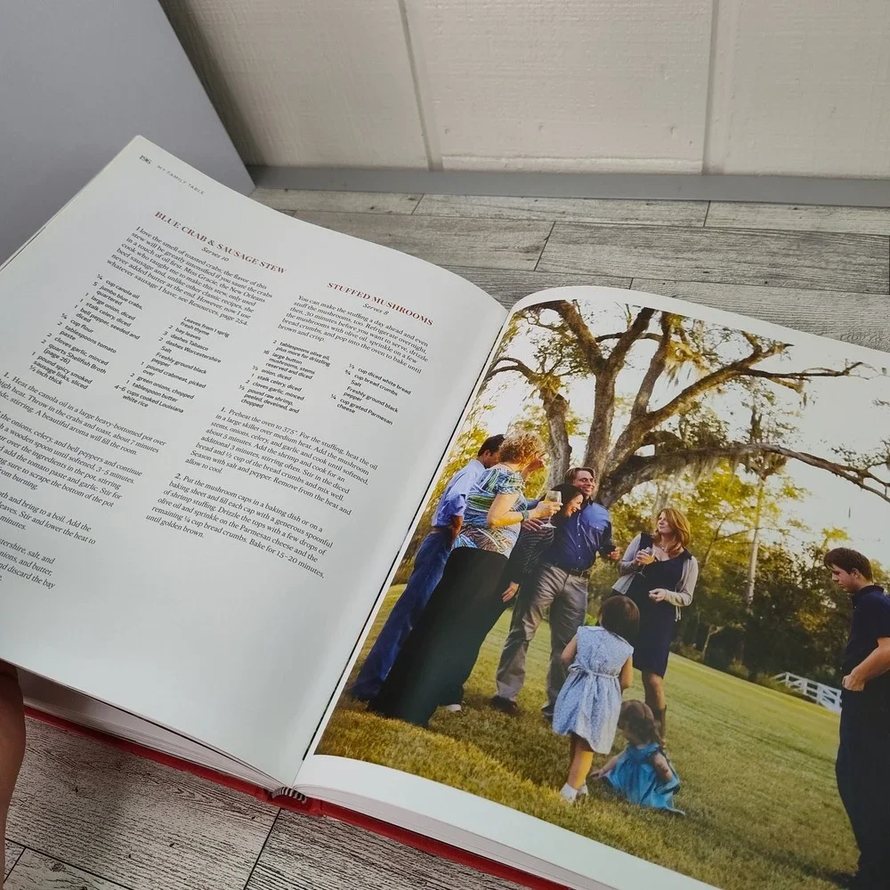MY FAMILY TABLE by John Besh HCDJ‎ Cookbook Passionate Plea for Home Cooking